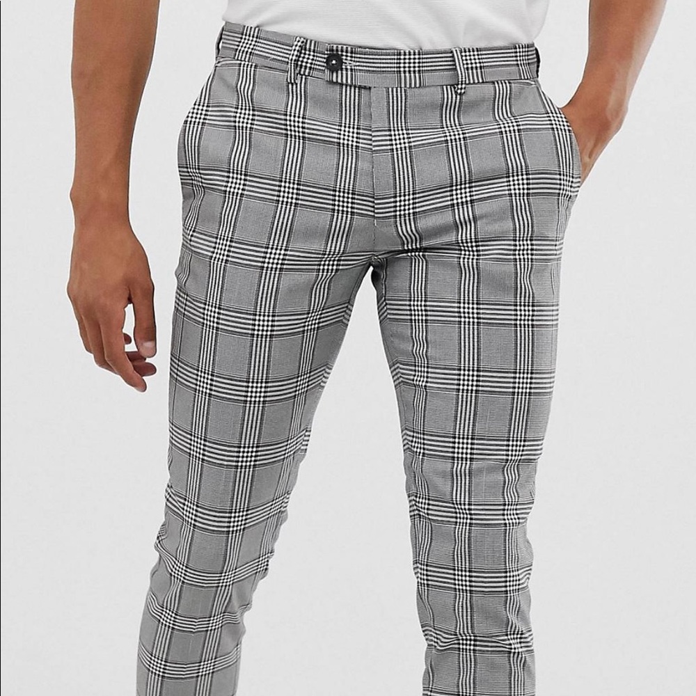 Men’s plaid pants